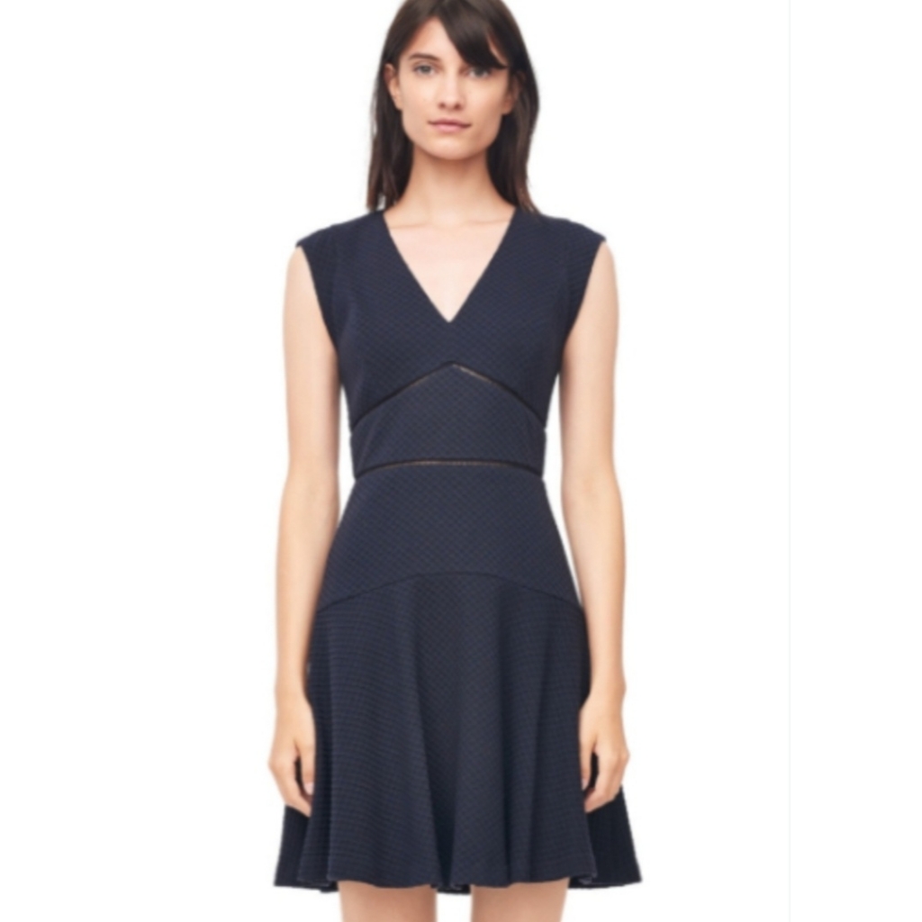 Rebecca Taylor Taylor Dress Navy Blue